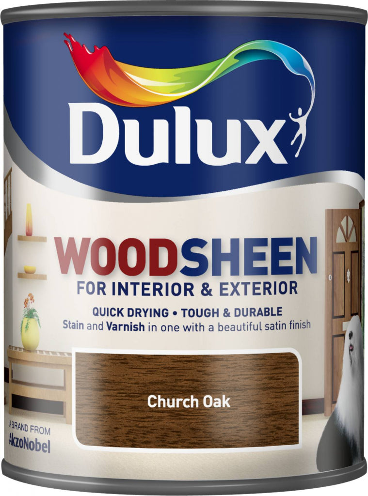 Dulux Woodsheen 750ml - Church Oak