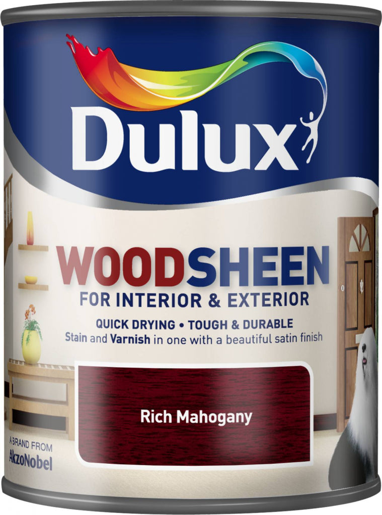 Dulux Woodsheen 750ml - Rich Mahogany
