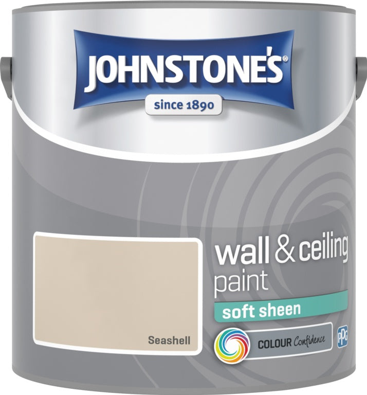 Johnstone's Wall & Ceiling Soft Sheen 2.5L - Seashell