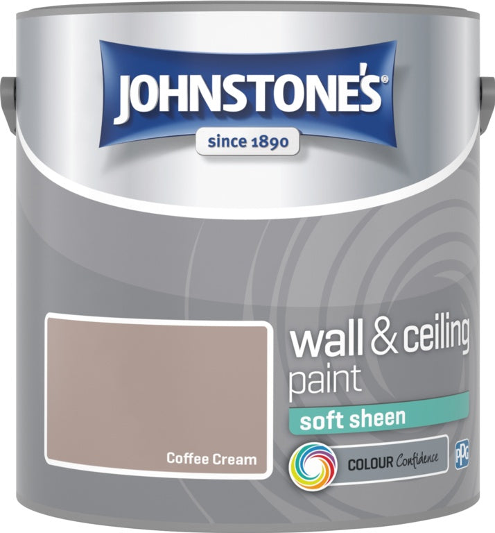 Johnstone's Wall & Ceiling Soft Sheen 2.5L - Coffee Cream