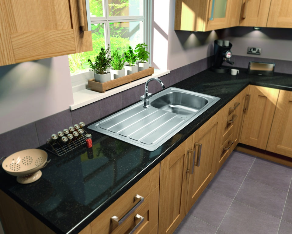 SupaPlumb Reversible Drainer Sink - 1 Tap