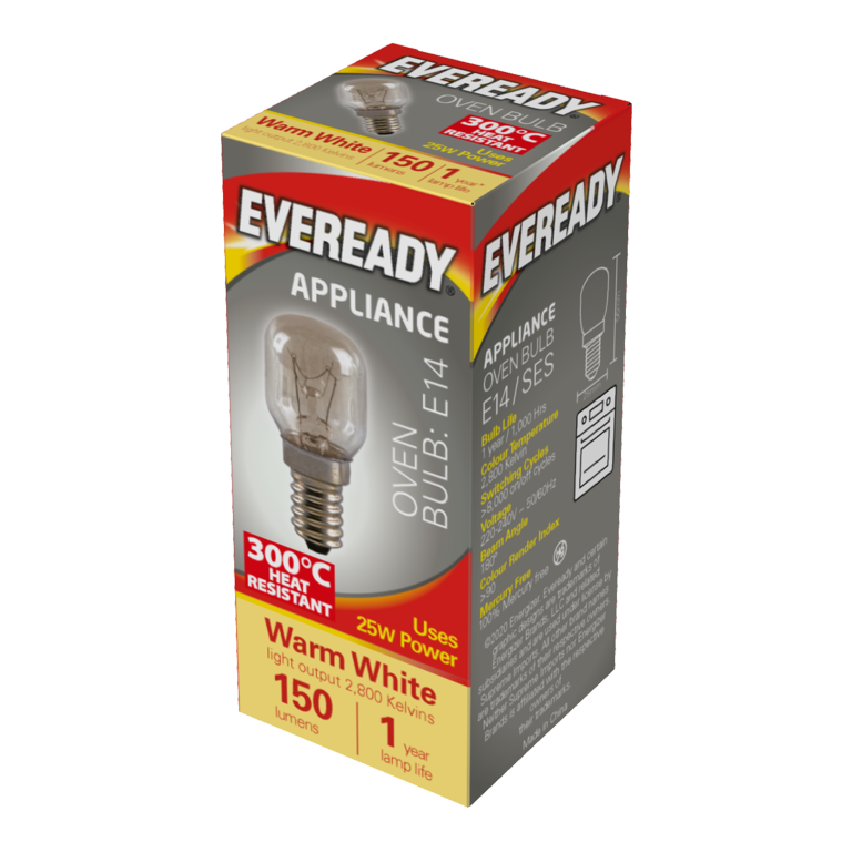 Eveready Oven Lamp - 25W SES Pack 10
