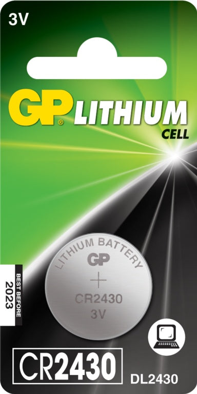 GP Lithium Button Cell Battery - CR2430 Single