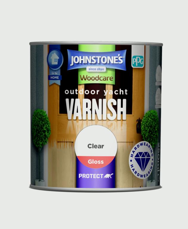 Johnstone's Outdoor Yacht Varnish Gloss 250ml - Clear