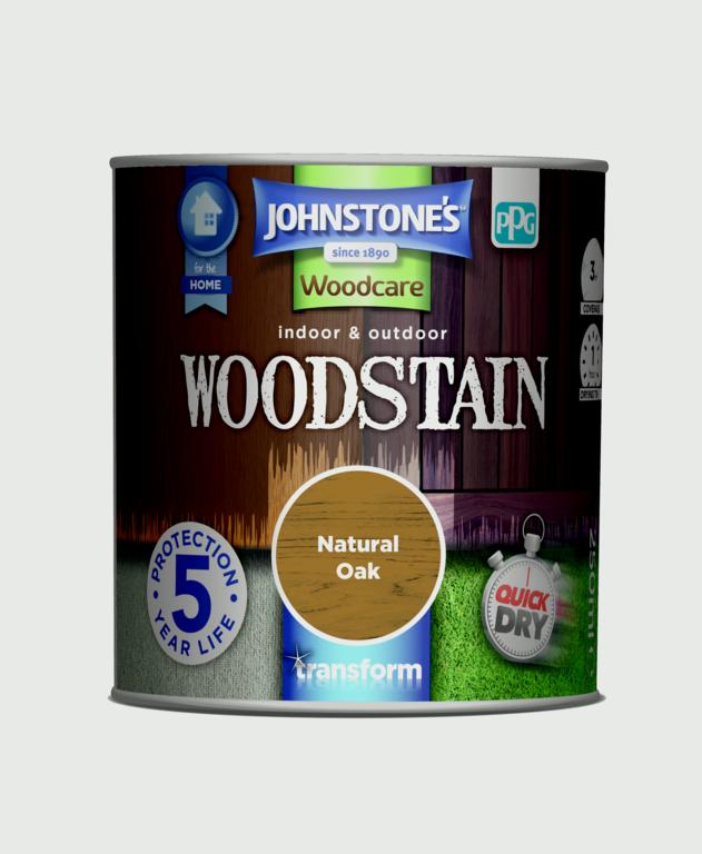 Johnstone's Indoor & Outdoor Woodstain 250ml - Natural Oak