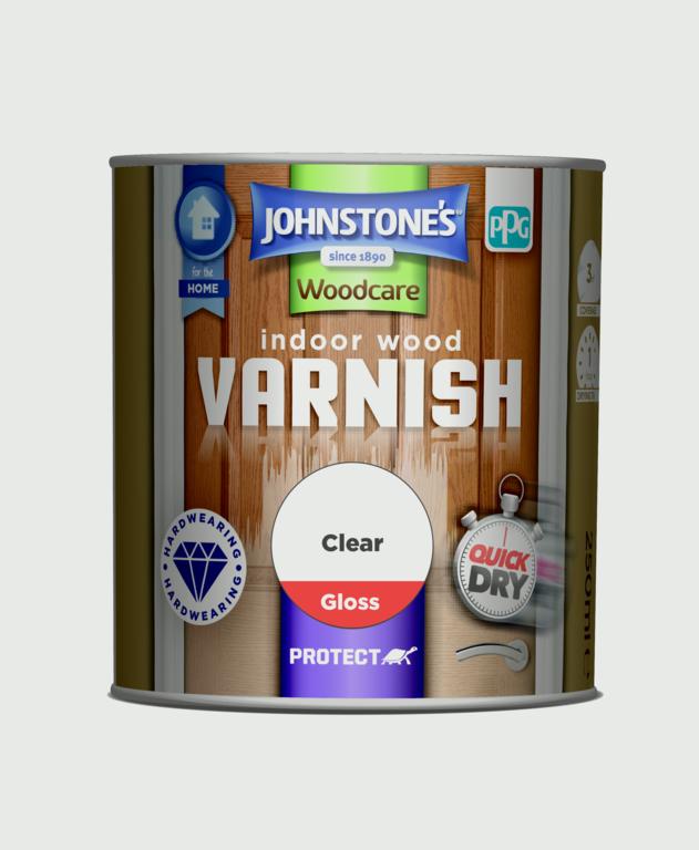 Johnstone's Indoor Wood Varnish - Clear Gloss - 250ml