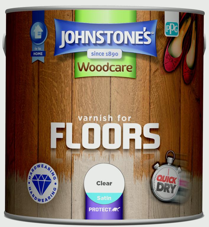 Johnstone's Varnish For Floors Satin 2.5L - Clear