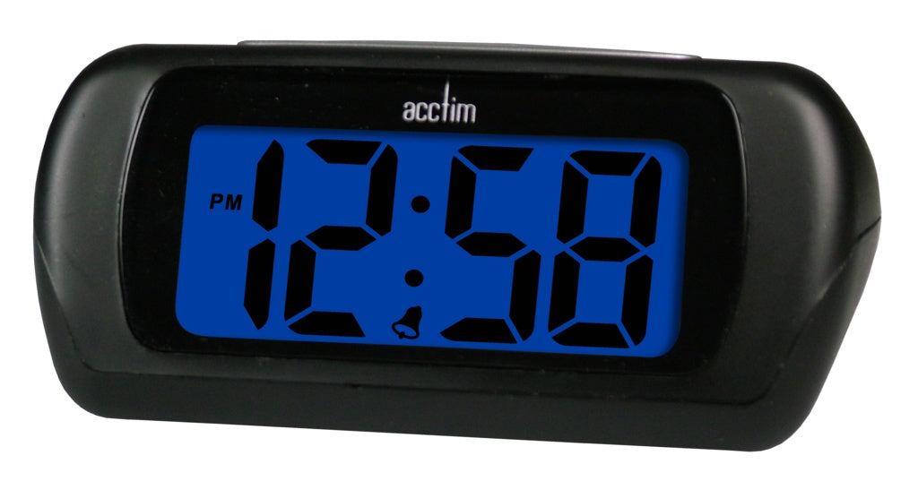 Acctim Auric LCD Clock - Black