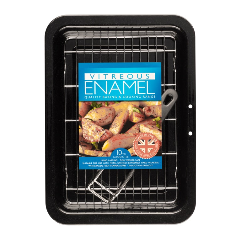 Pendeford Vitreous Enamel Bakeware Grill pan with Tray - 28 x 23cm