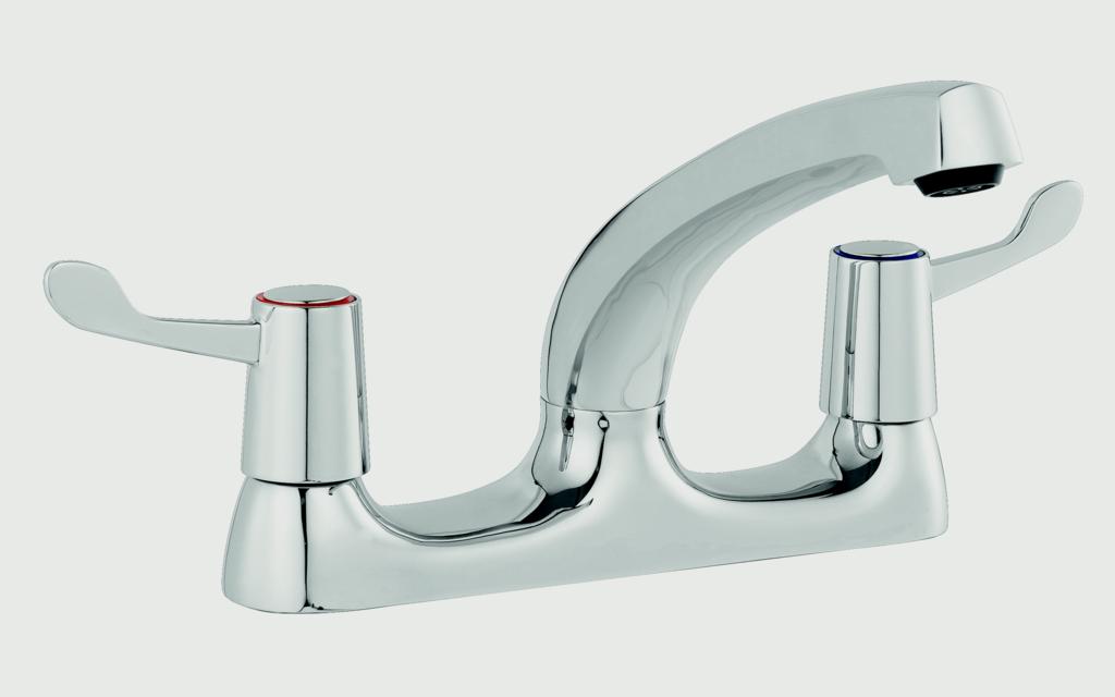 SP Rhodes Deck Mixer Lever Sink Tap - H 167mm W 224mm D 213mm