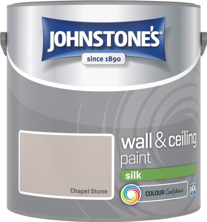 Johnstone's Wall & Ceiling Silk 2.5L - Chapel Stone