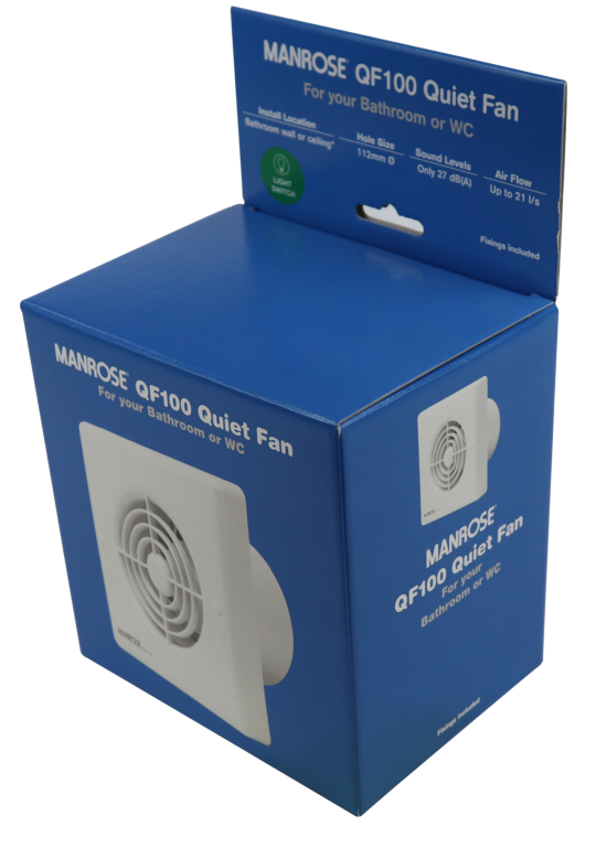 Manrose Quiet Timer Model - 100mm