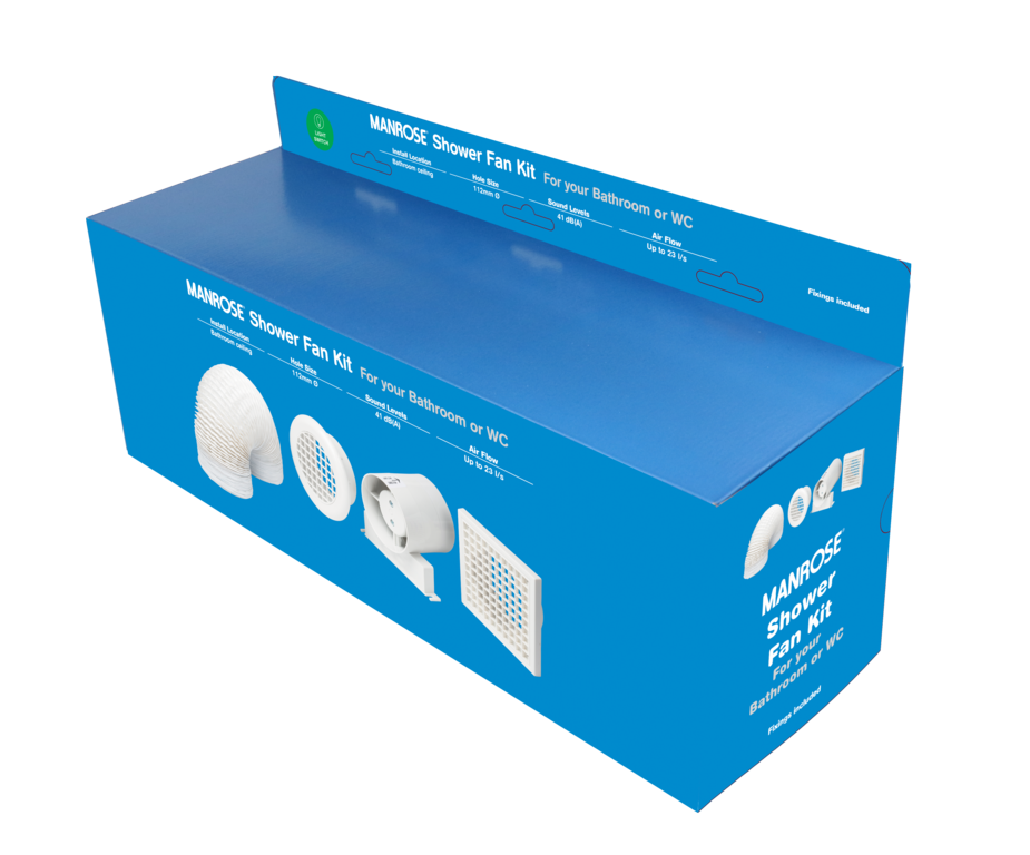 Manrose Showerfan Kit - 4"/100mm