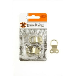 Challenge "X" Brand Double D Rings Brass - Pack 2