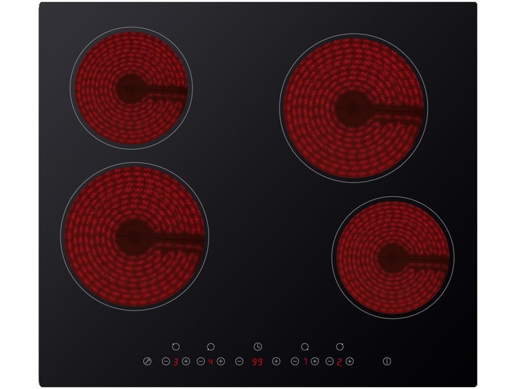 Kitchenplus 4 Zone Ceramic Hob - Touch Control - 600mm