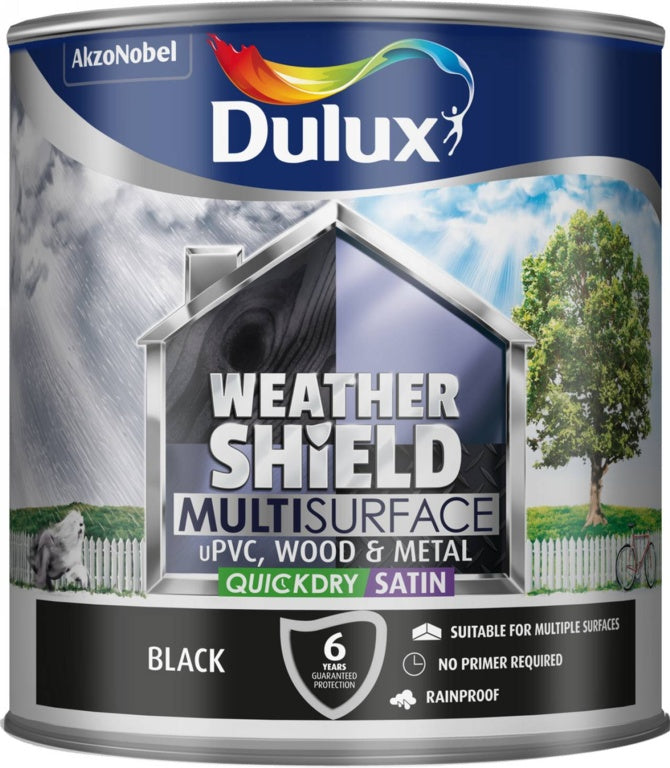 Dulux Weathershield Multi Surface 2.5L - Black