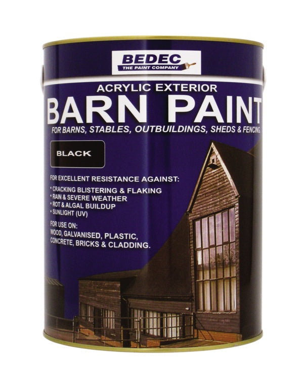Bedec Semi Gloss Barn Paint 5L - White
