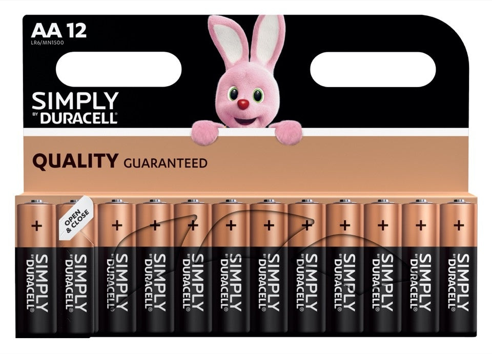 Duracell Simply Batteries - AA Pack 12