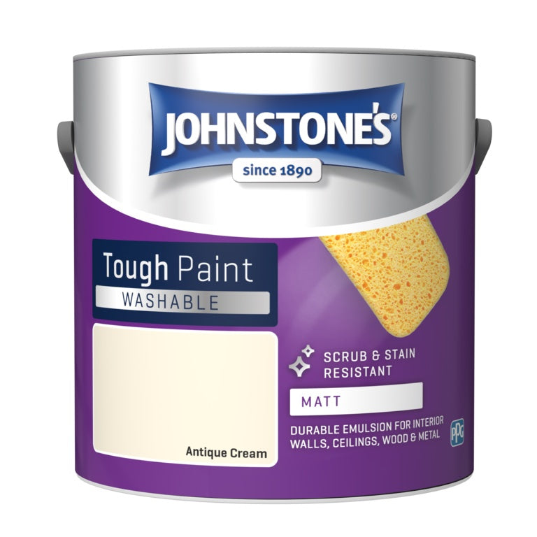 Johnstone's Washable Matt 2.5L - Antique Cream