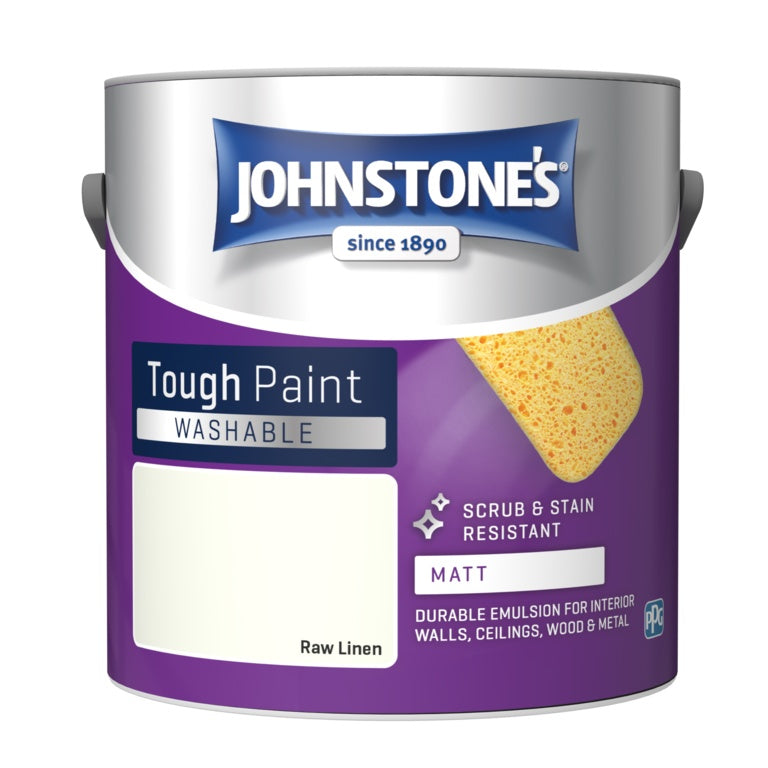 Johnstone's Washable Matt 2.5L - Raw Linen