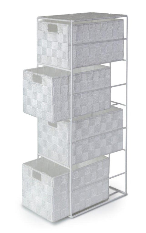 Blue Canyon Madrid 4 Drawer Cabinet - White