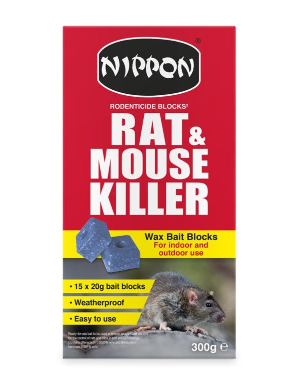 Nippon Rodenticide Wax Blocks - 300g