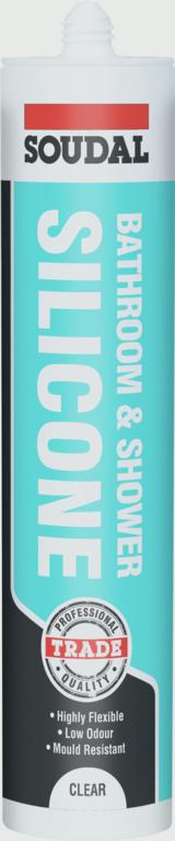 Soudal Bathroom & Shower Silicone 300ml - Brilliant White