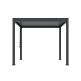 Aluminium Louvred Pergola 3m x 3m — Adjustable Roof, Matt Charcoal