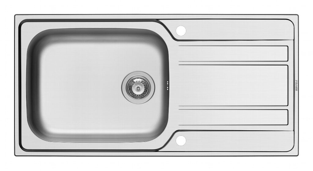 Pyramis Athena Stainless Steel Deep Bowl Inset Sink - 1000 x 500mm