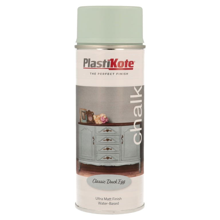 PlastiKote Chalk Spray Paint 400ml - Classic Duck Egg