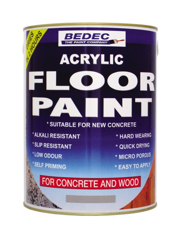 Bedec Acrylic Floor Paint 5L - Tile Red
