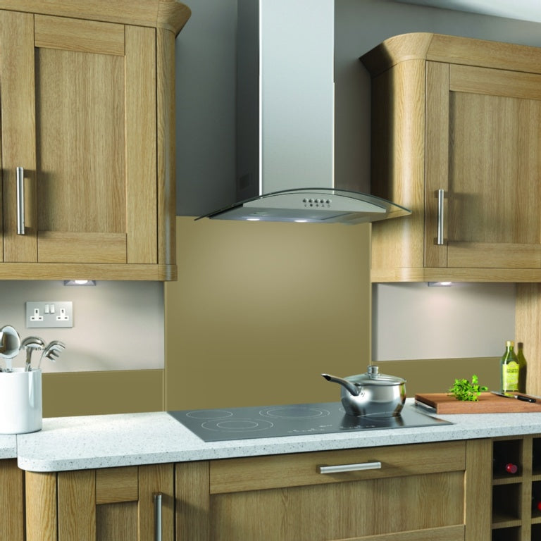 SP Glass Splashback 600 x 750mm - Cappuccino