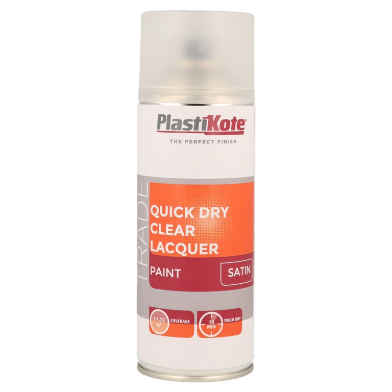 PlastiKote Quick Dry Clear Lacquer 400ml - Satin