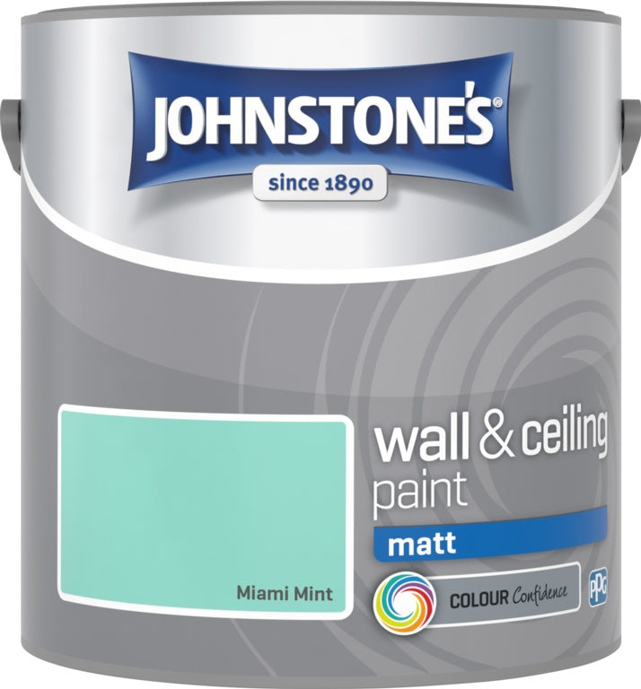 Johnstone's Wall & Ceiling Matt 2.5L - Miami Mint