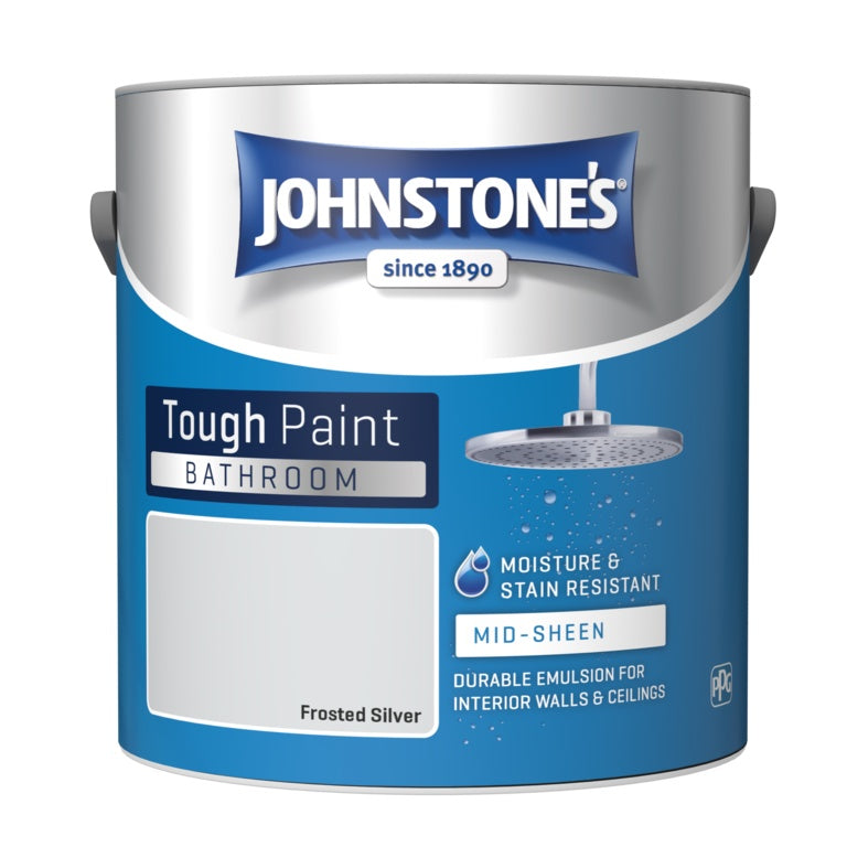 Johnstone's Bathroom Midsheen 2.5L - Frosted Silver