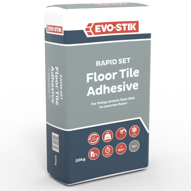 Evo-Stik Floor Tile Adhesive Fast Set For Concrete Floors - 20kg