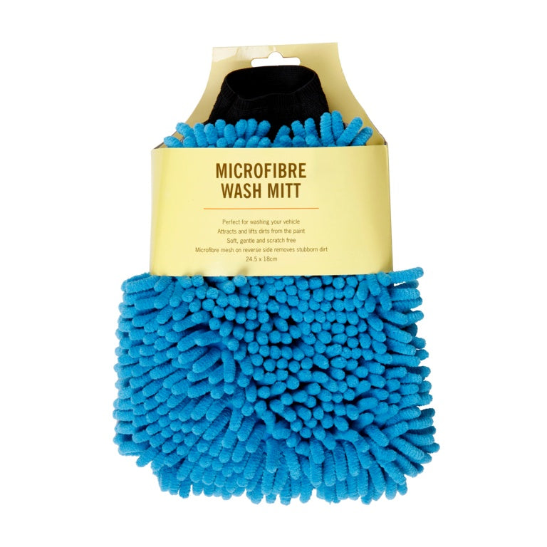 Groundsman Microfibre 2 In 1 Chenille Mitt - 24.5 x 18cm