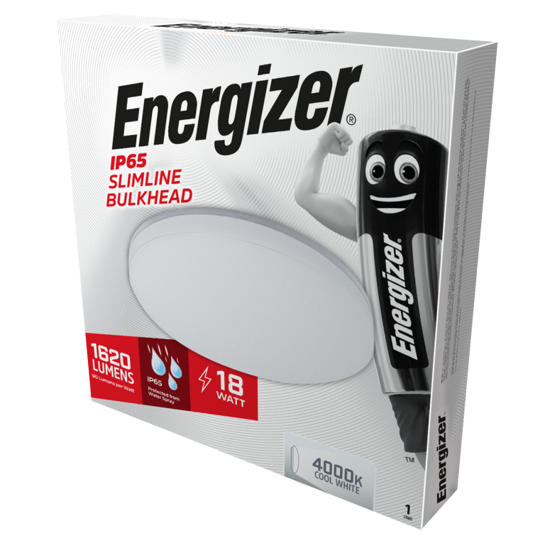 Energizer IP54 Slimline Bulkhead Cool White - 18w