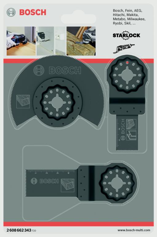 Bosch Starlock Wood And Metal Set - 3 Piece