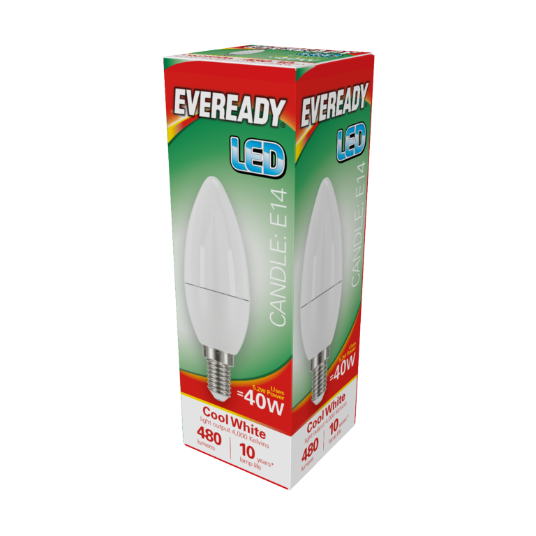 Eveready LED Candle - 40W 480lm E14