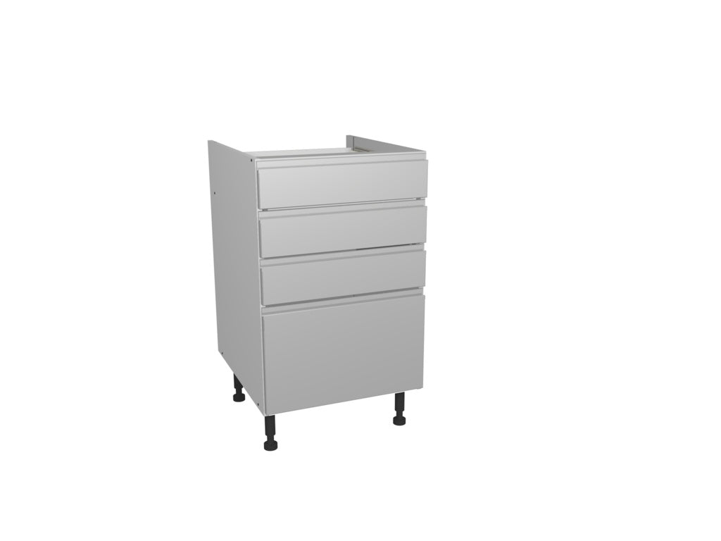 Gower Rapide+ Capri Grey 4 Drawer Unit - 500mm