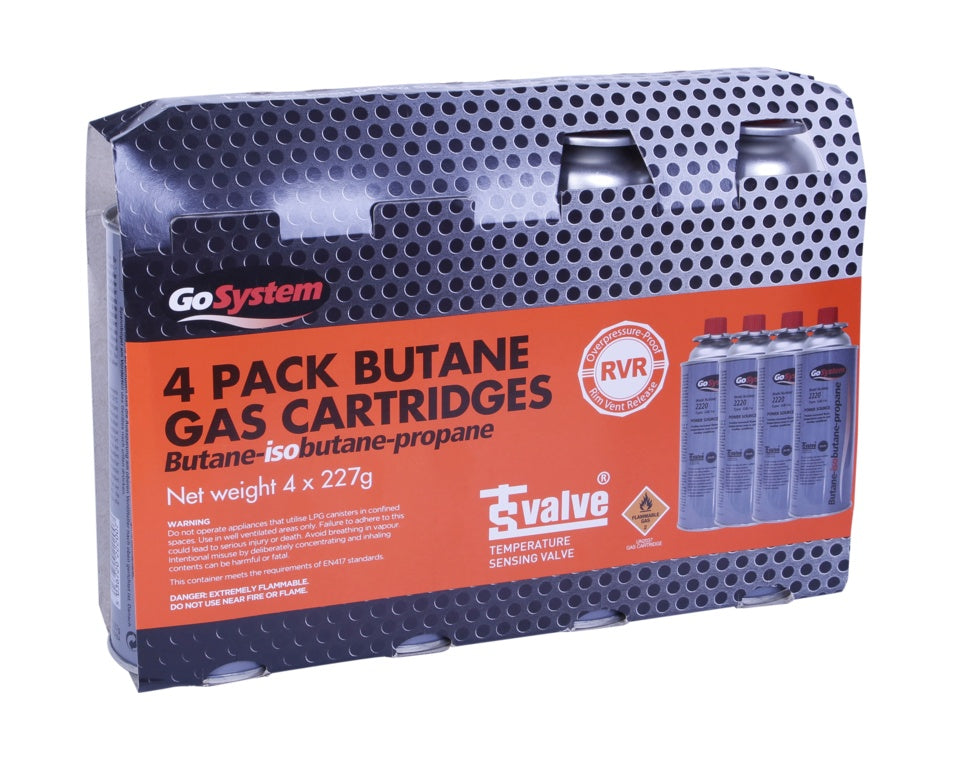 Go System 4 Pack Gas Cartridges - 227g