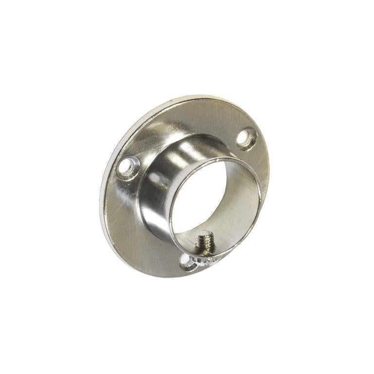 Securit End Socket Screw Brushed Nickel - 25mm Pack 2