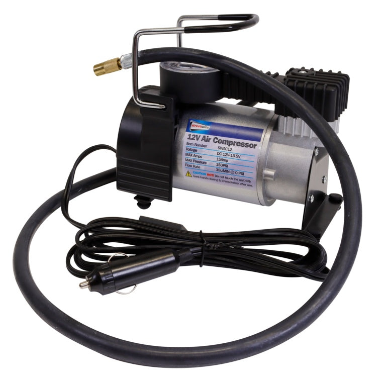 Streetwize Metal Air Compressor Tornado - 12v