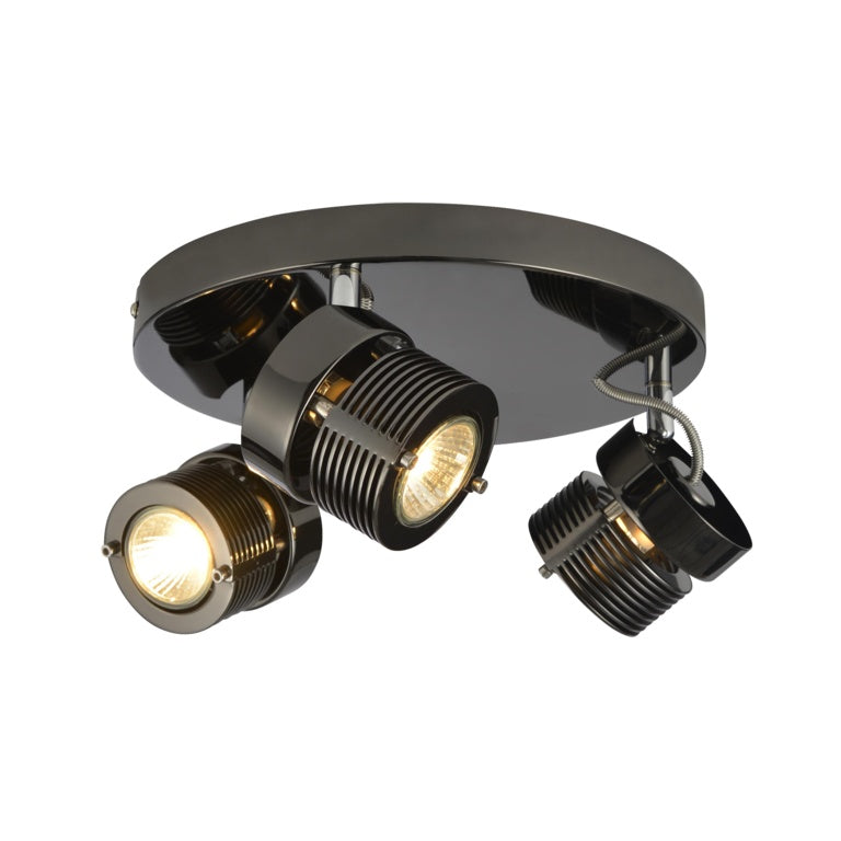 Inlight Pedro Cylinder 3 Spot - Black/Chrome