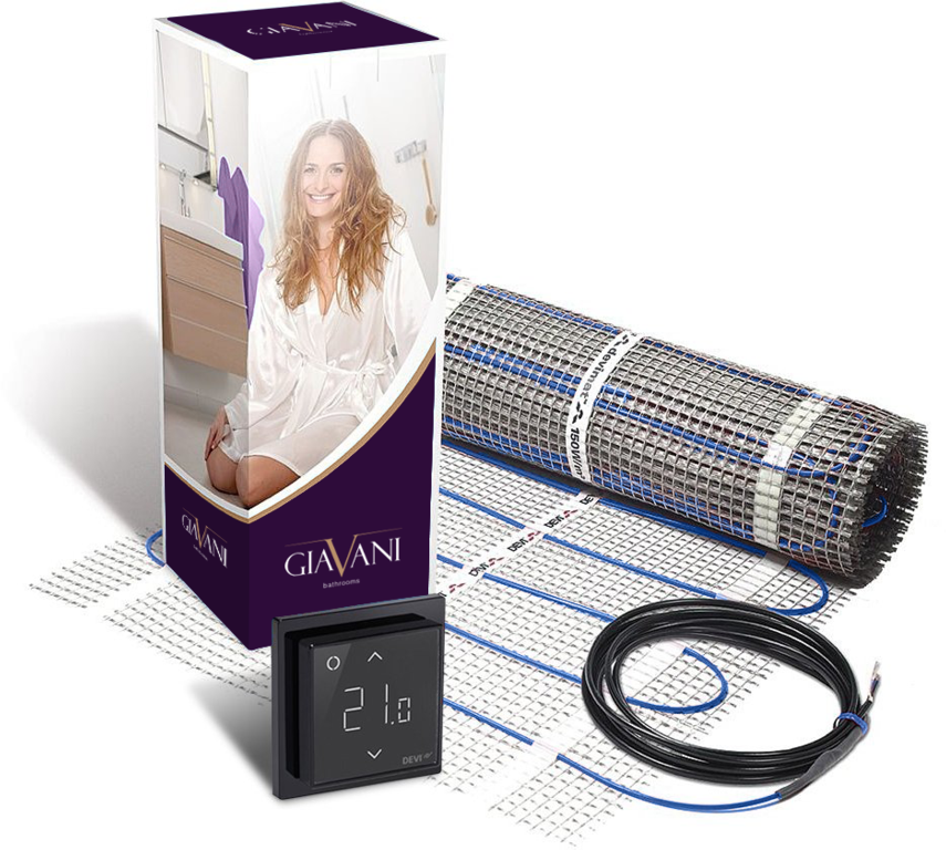 Giavani Underfloor Heating Mat - 200W - 5.0M2