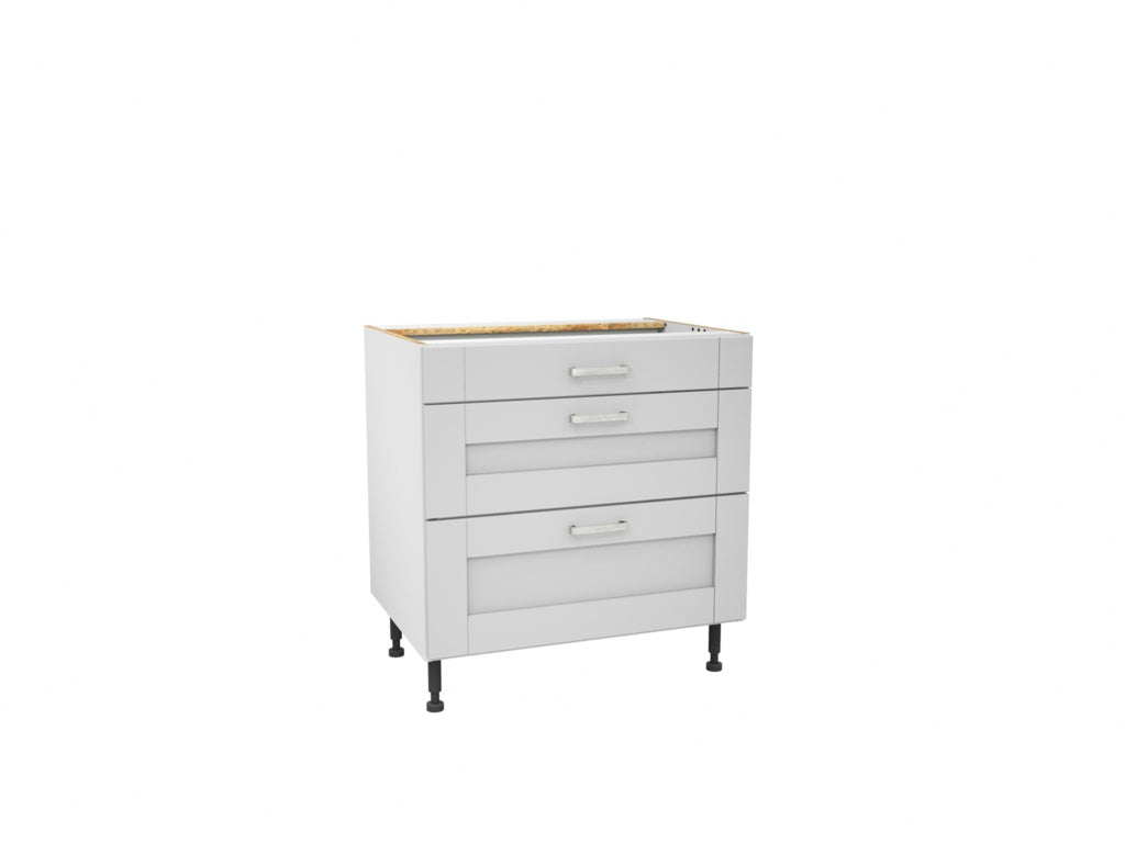 Gower Rapide+ Verona Grey 3 Drawer Pack - 800mm