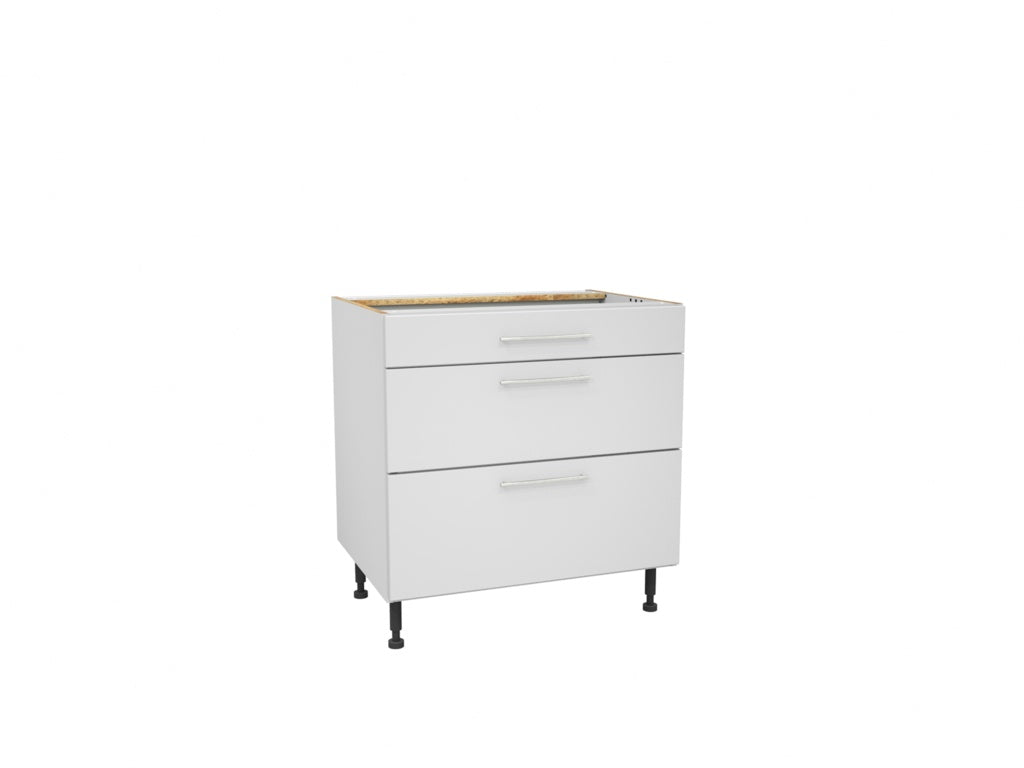 Gower Rapide+ Paris White 3 Drawer Pack - 800mm