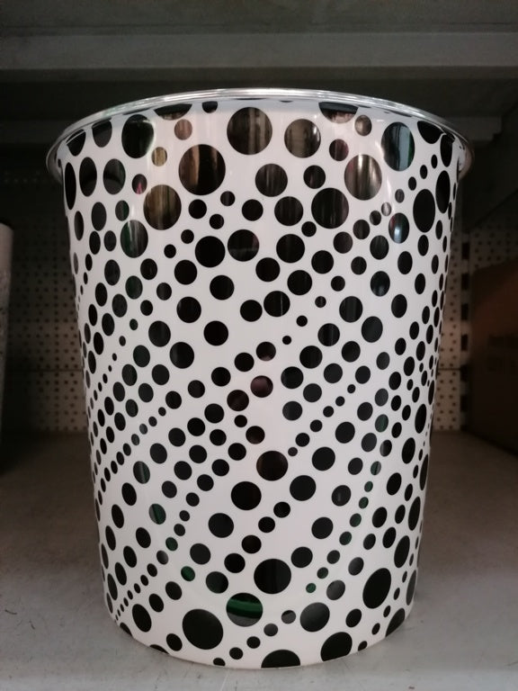 SupaHome Waste Bin - Black Dots