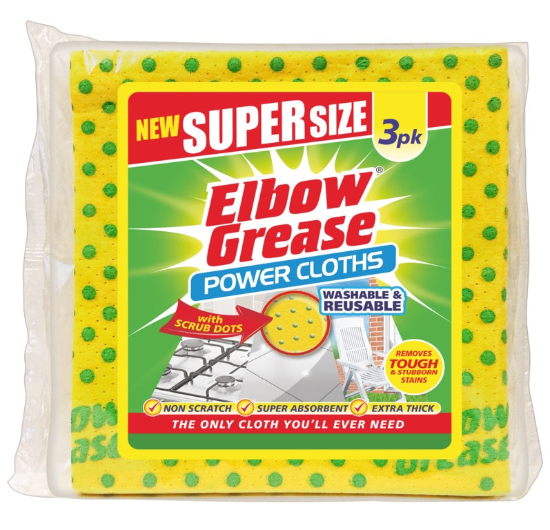 Elbow Grease Power Cloths - 3 Pack